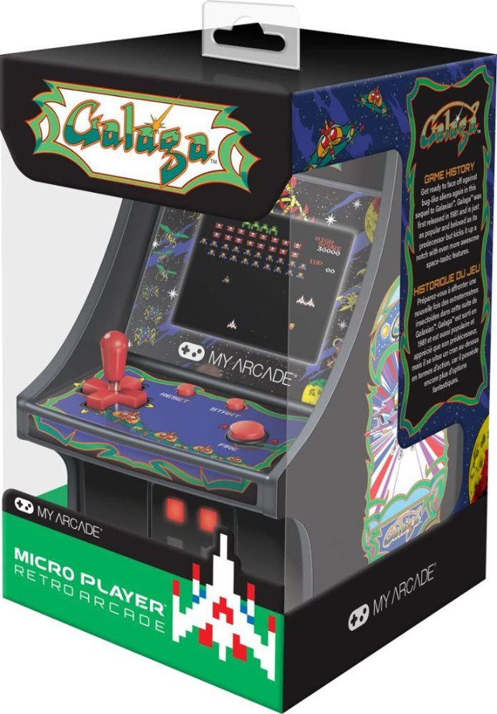 My Arcade GALAGA Micro Player 10" Mini Arcade Cabinet