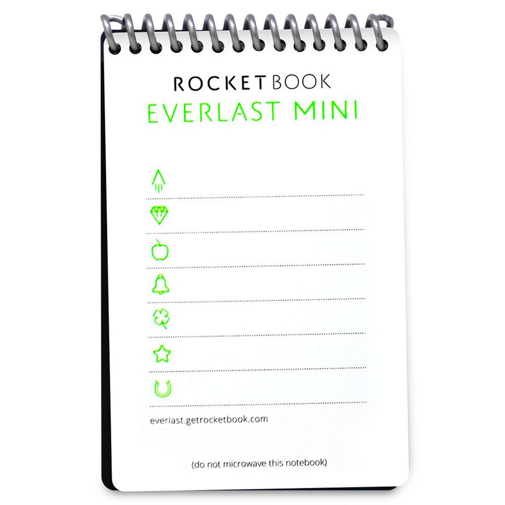 Rocketbook - Everlast Mini Notebook 3.5 x 5" - Black