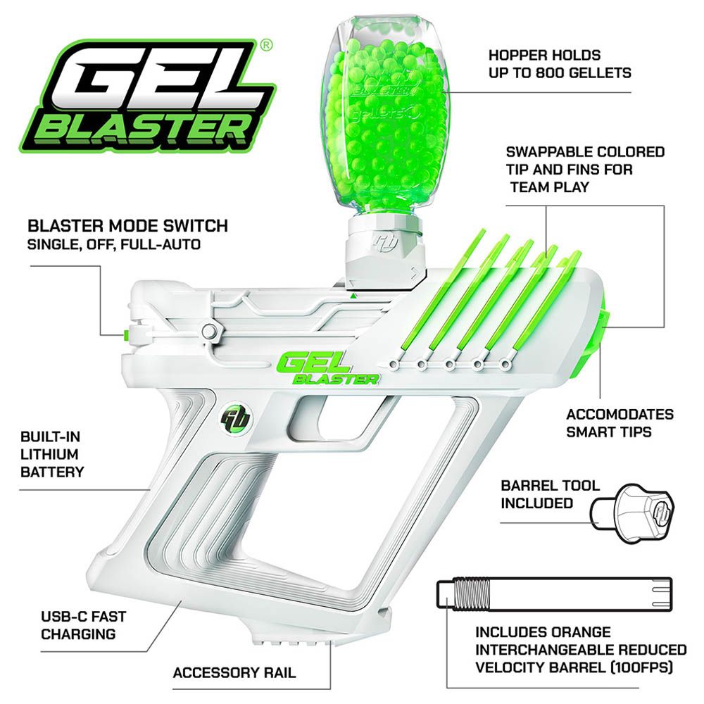 Gel Blaster - Surge Semi & Fully Automatic Blaster w/ 10,000 Gellets