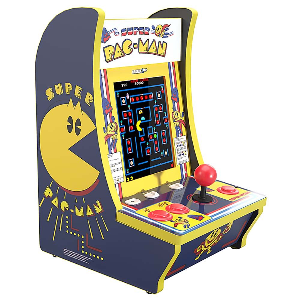 Arcade1Up - Super Pac-Man Counter Cades W/ Marquee