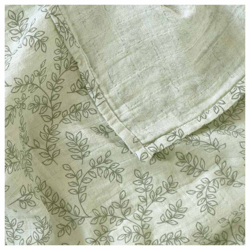 A little Lovely Company - Muslin Cloth Set of 2 Leaves - Sage