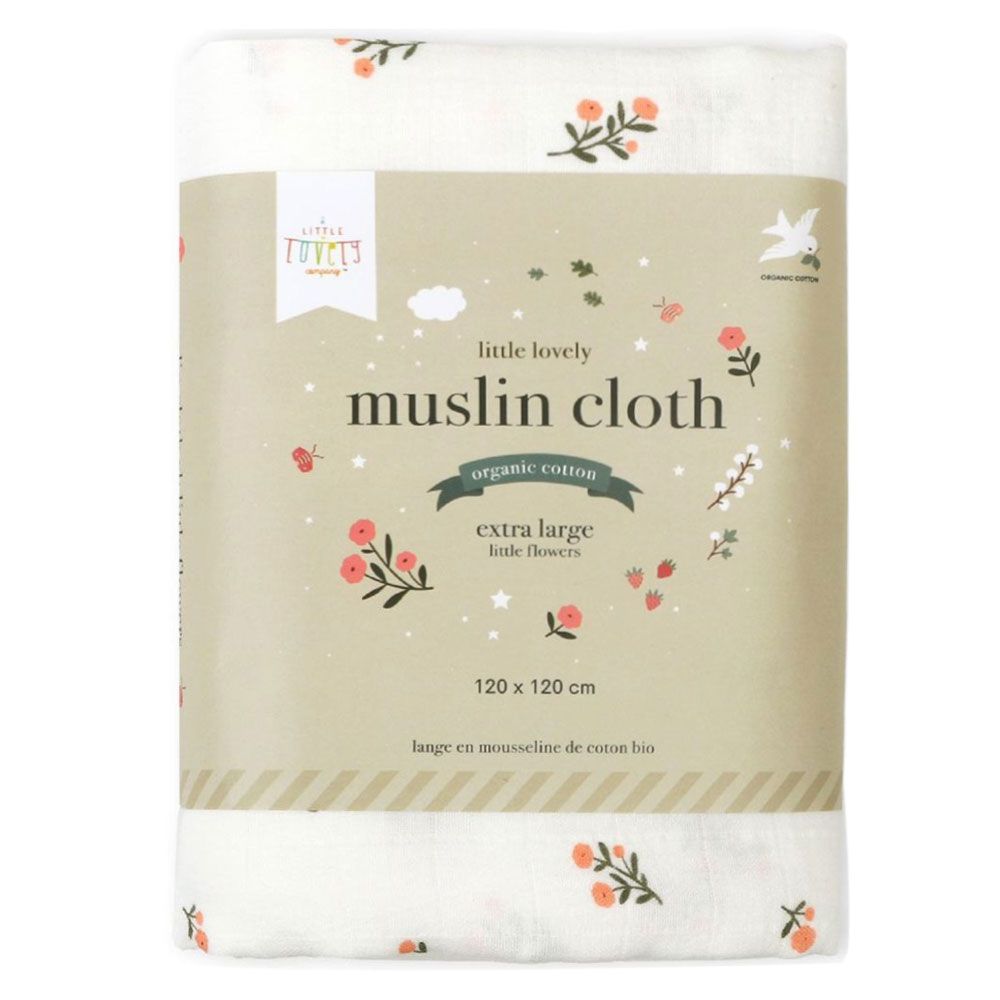 A little Lovely Company - Muslin Cloth Little Flowers XL