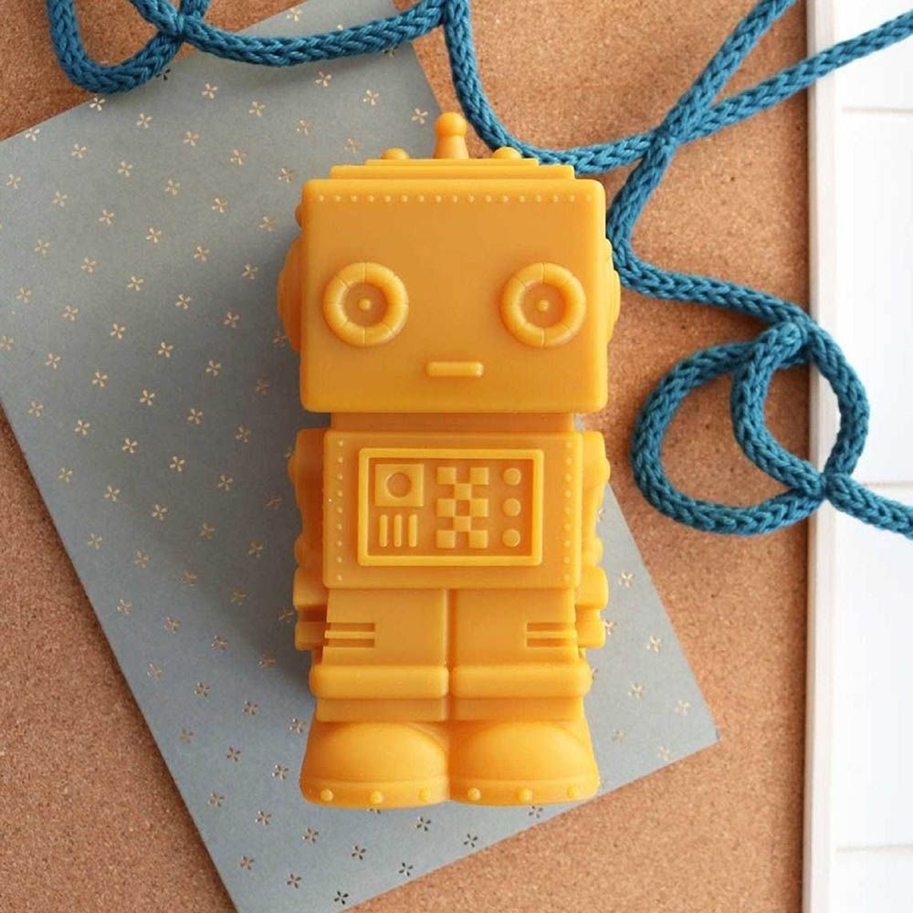 A little Lovely Company - Robot Aztec Little Light - Gold