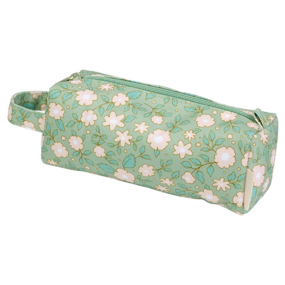 A little Lovely Company - Blossoms Pencil Case - Sage