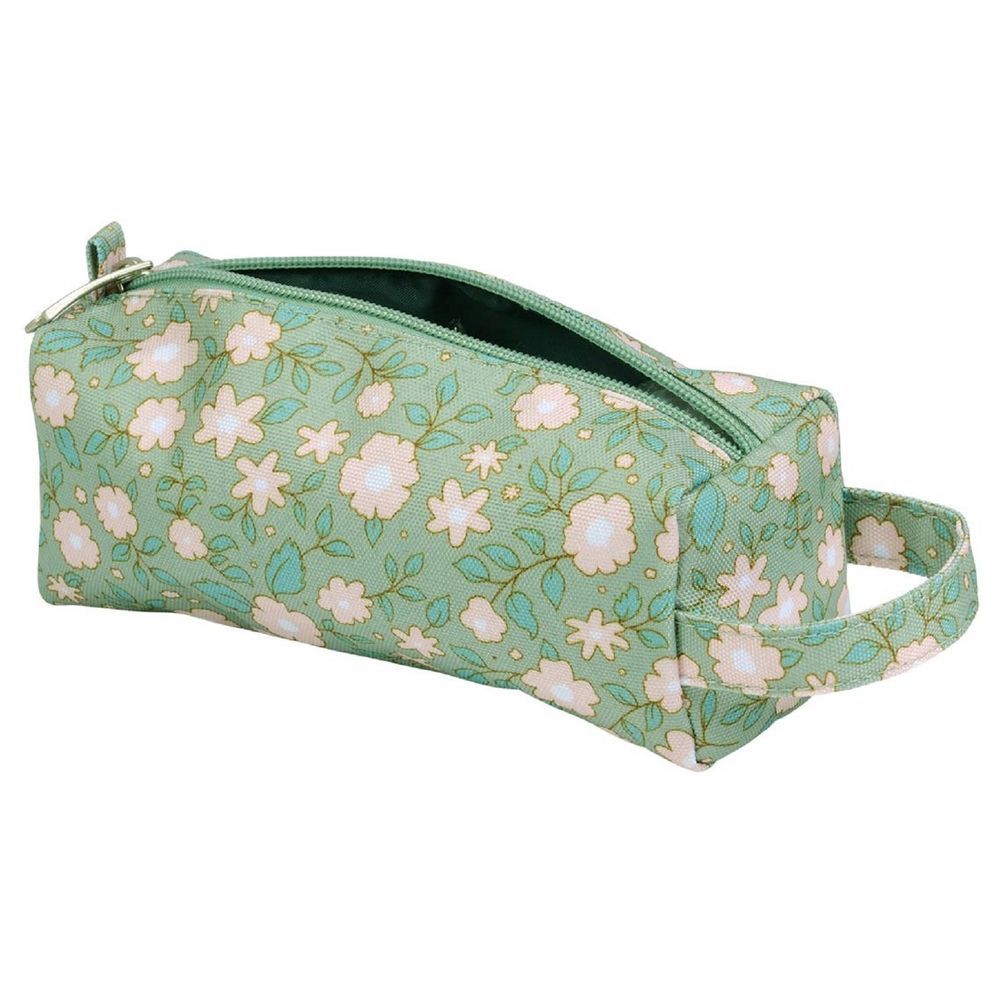 A little Lovely Company - Blossoms Pencil Case - Sage