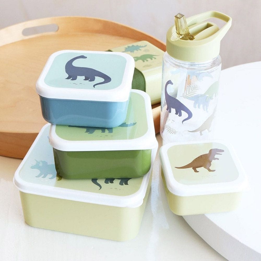 A little Lovely Company - Lunch and Snack Box Set - Dinosaurs