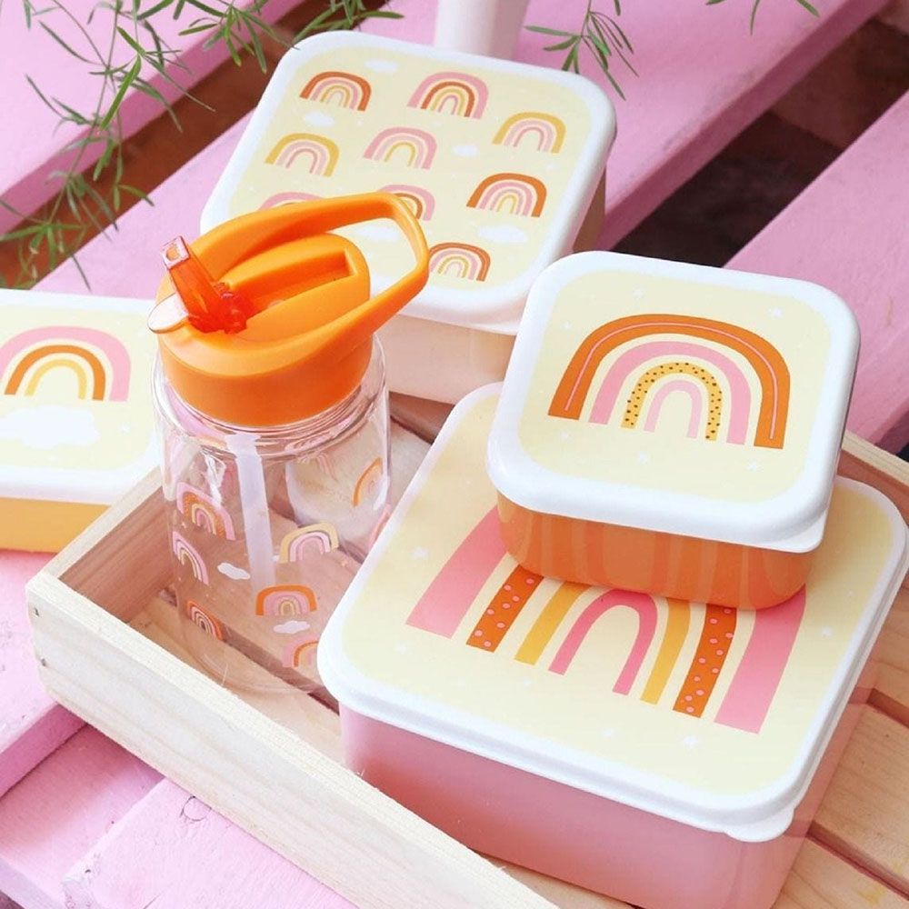 A little Lovely Company - Lunch and Snack Box Set - Rainbows