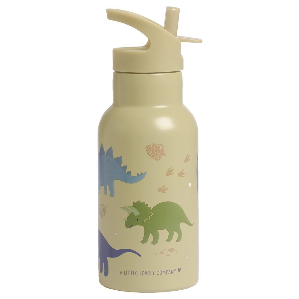 A Little Lovely Company - Stainless Steel Bottle - Dinosaurs - 350ml