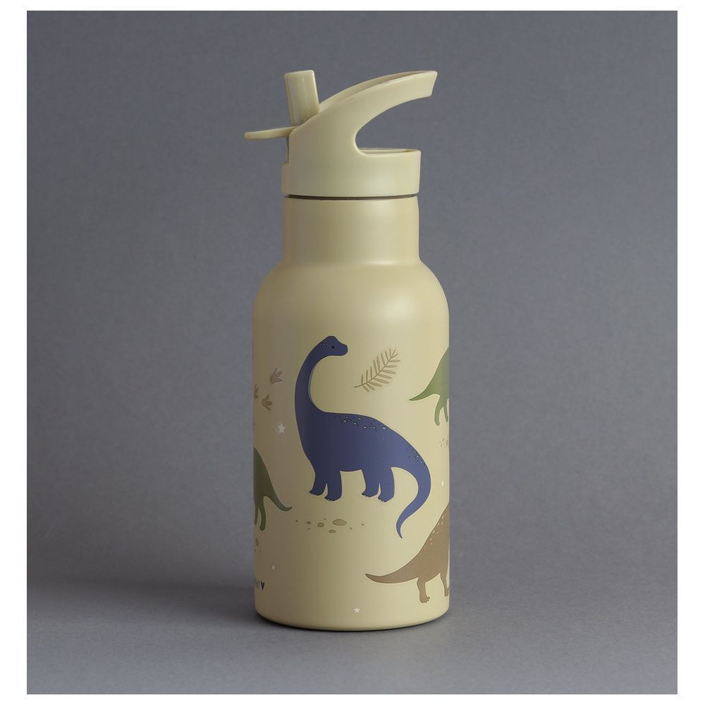 A Little Lovely Company - Stainless Steel Bottle - Dinosaurs - 350ml