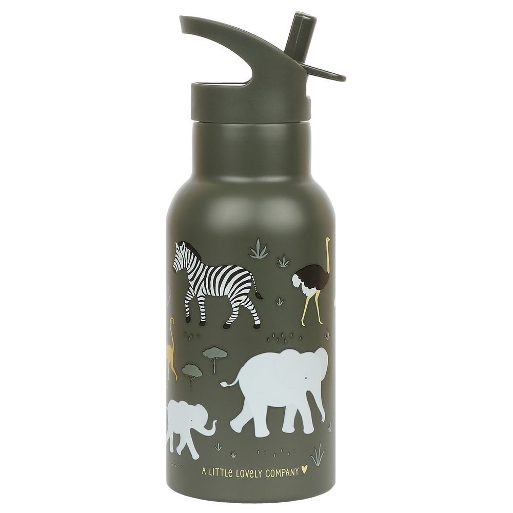 A Little Lovely Company - Stainless Steel Bottle - Savanna - 350ml