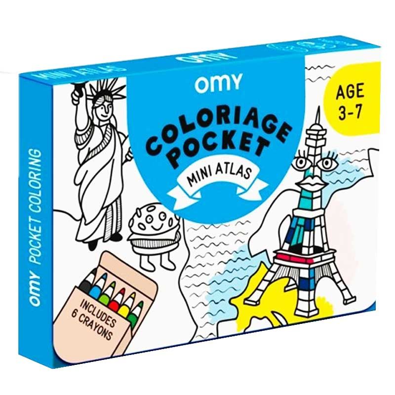 OMY - Pocket Coloring - Mini Atlas