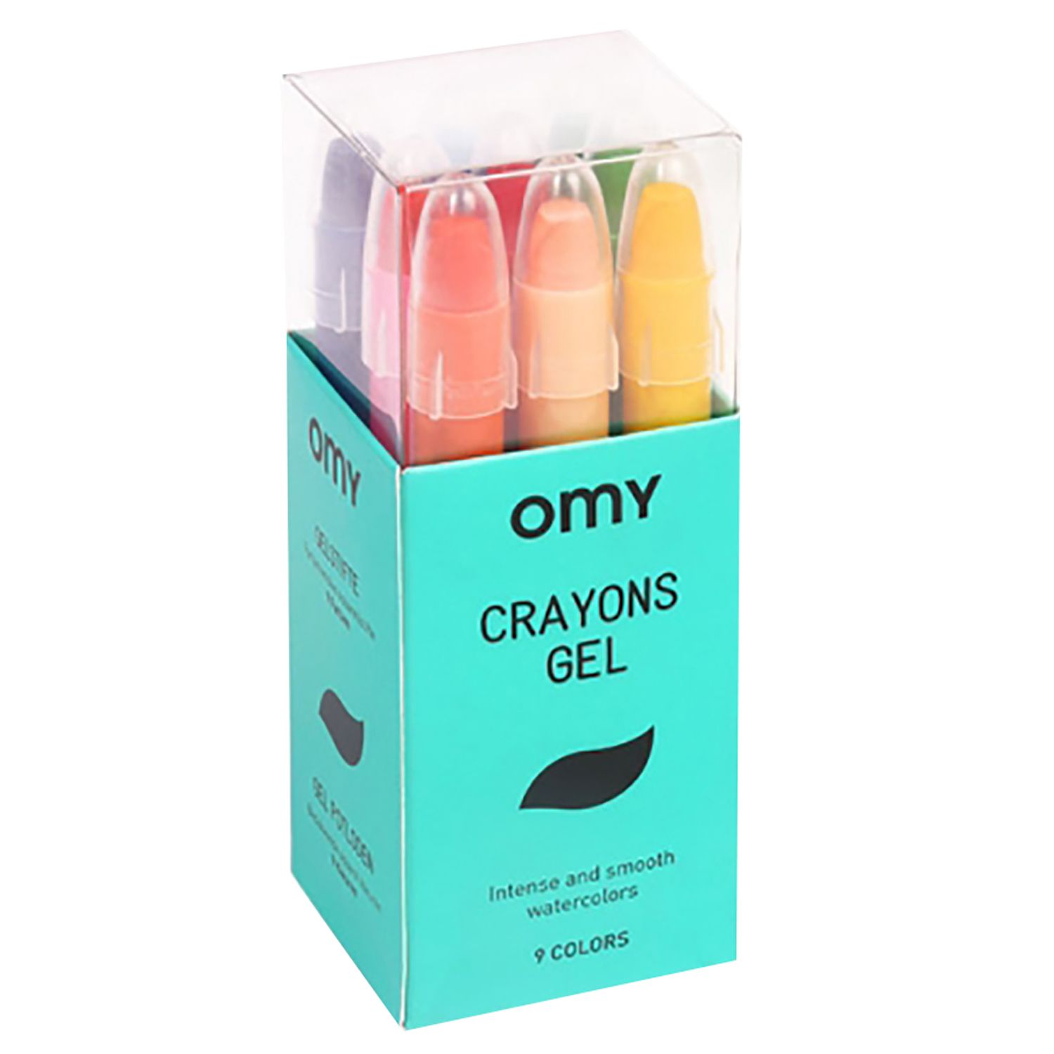 Omy - Box of 9 Gel Crayons