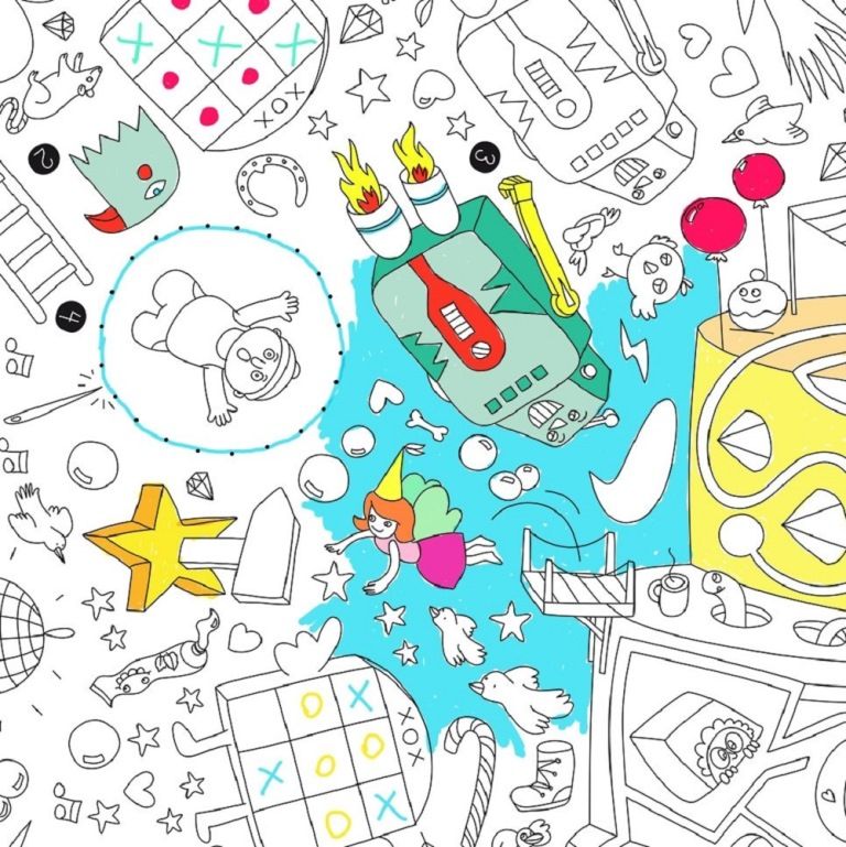 Omy, Large Coloring Poster - Games