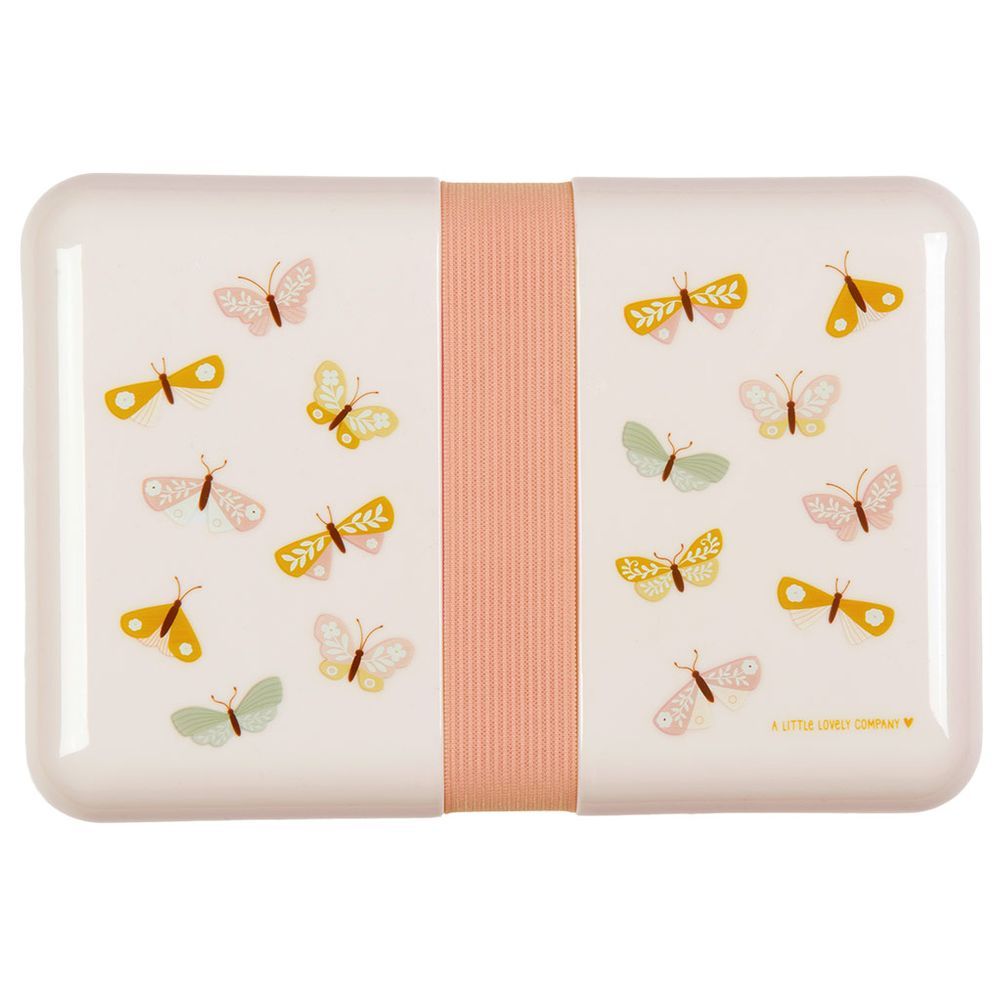 A Little Lovely Company - 1 Compartment Lunch Box - Butterflies