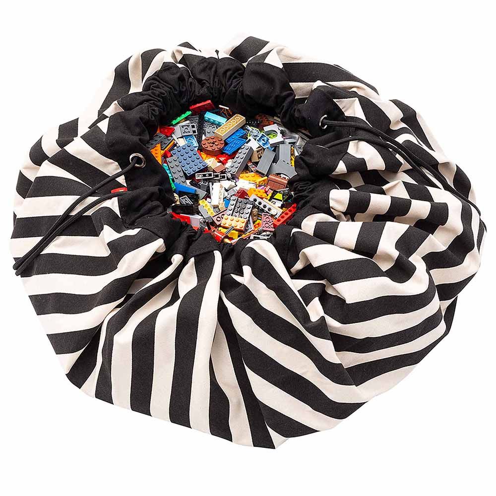 Play & Go - Playmat & Storage Bag - Stripes Black