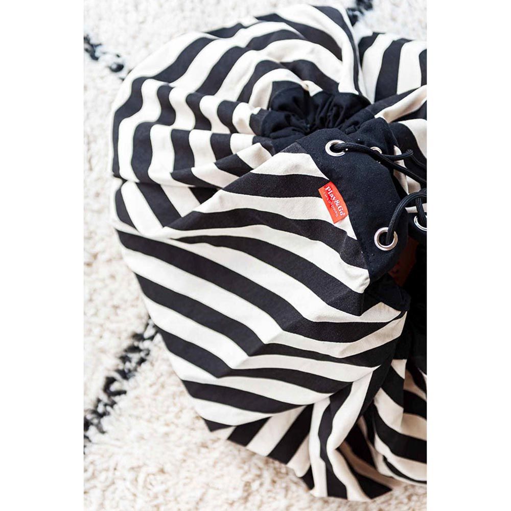 Play & Go - Playmat & Storage Bag - Stripes Black