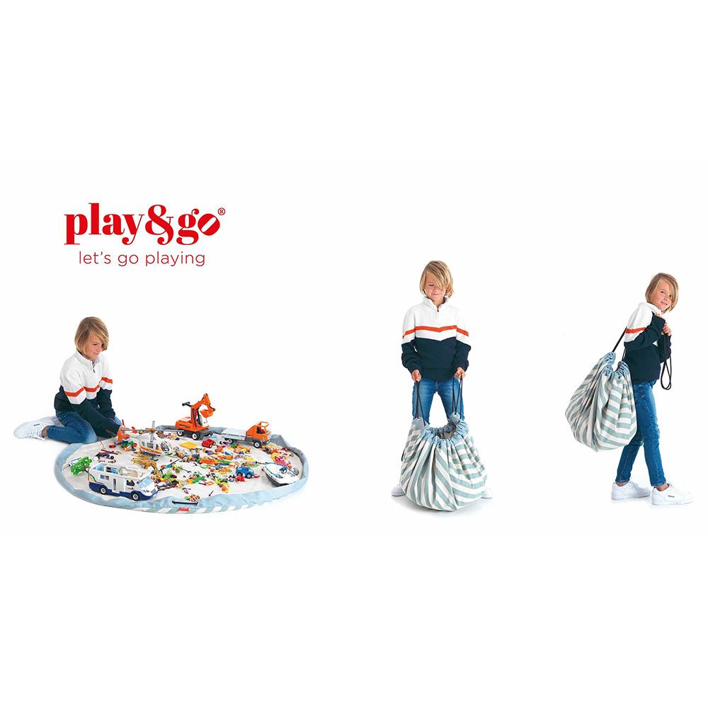 Play & Go - Playmat & Storage Bag - Stripes Green