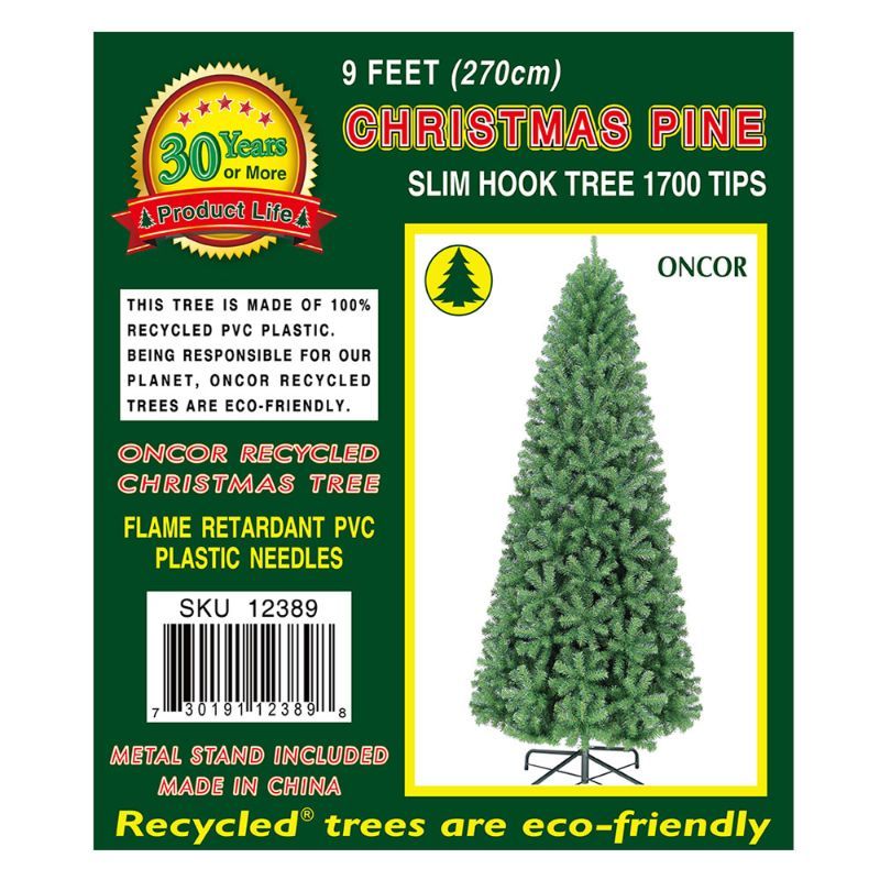 Oncor - Christmas Tree Slim 9ft (275 cm)