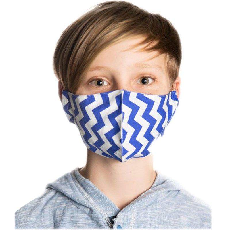 Coochy Coo Fabric Mask for Kids & Adults Royal Blue