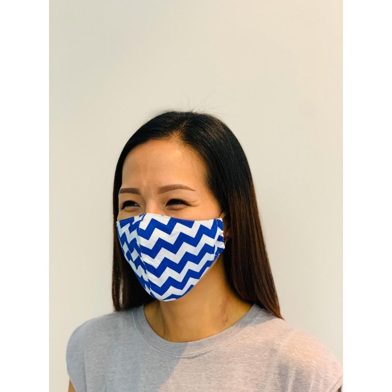 Coochy Coo Fabric Mask for Kids & Adults Royal Blue