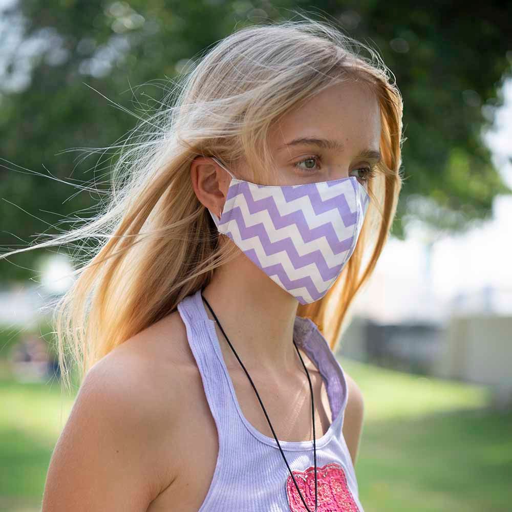 Coochy Coo - Fabric Mask For Kids - Purple