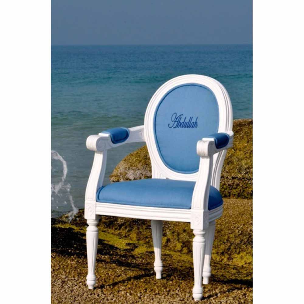 Personalised Louis XIV Chair - Blue