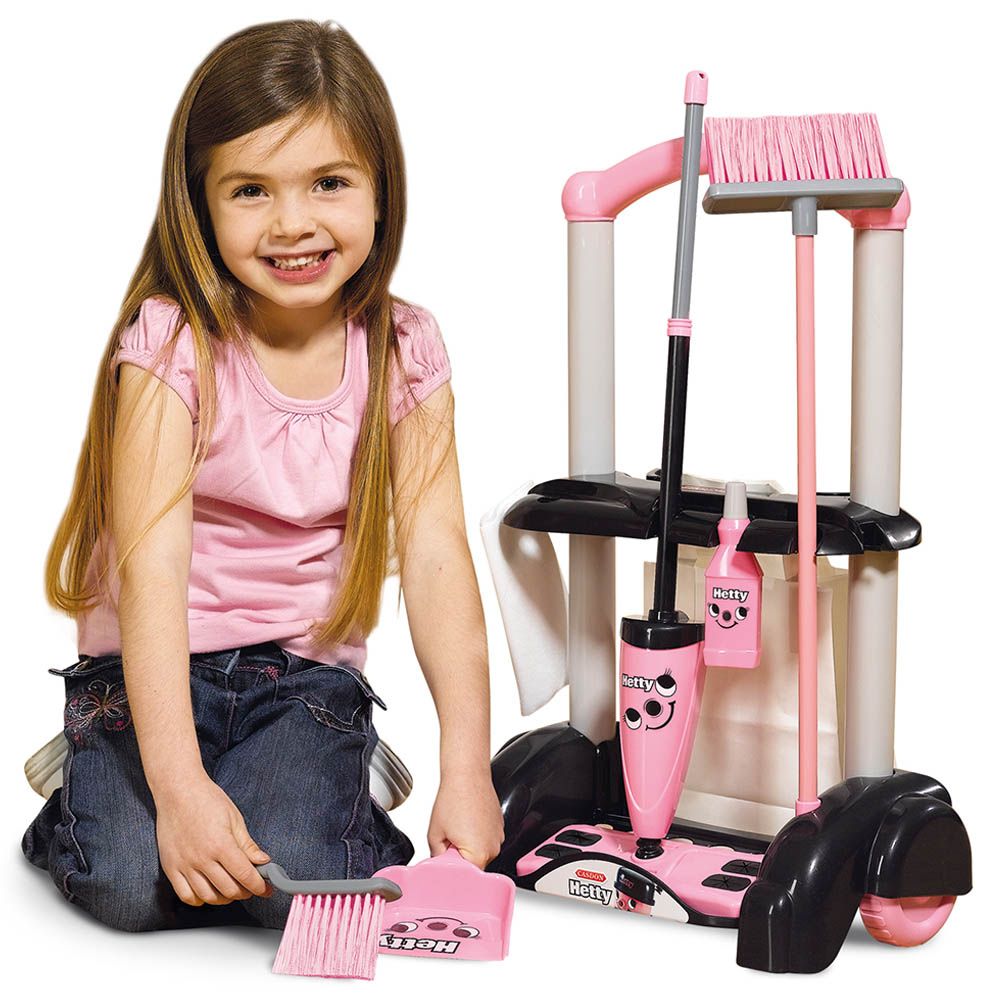 Casdon - Hetty Cleaning Trolley - Pink