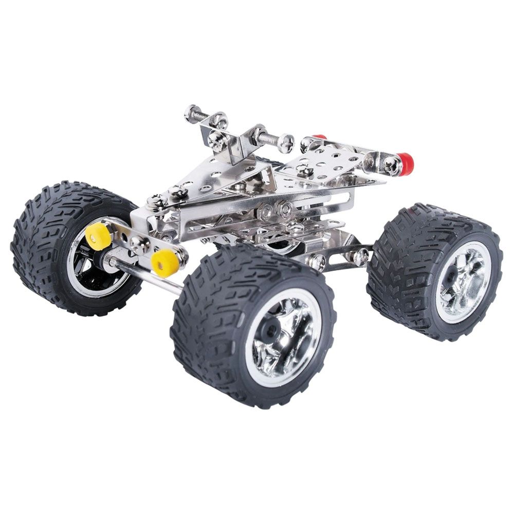 Eitech - 2-in-1 Racing Car / Quad Bike Junior Construction Metal Building Kit 180pcs