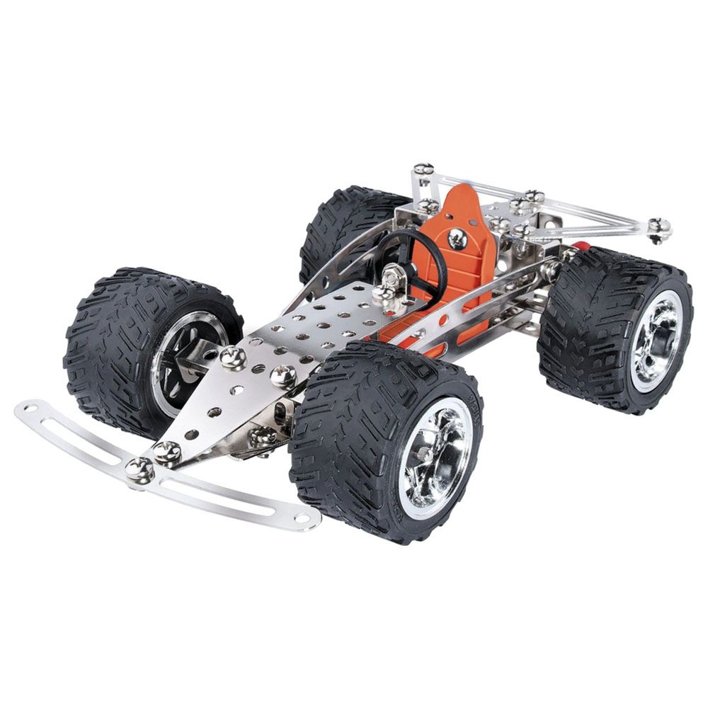 Eitech - 2-in-1 Racing Car / Quad Bike Junior Construction Metal Building Kit 180pcs