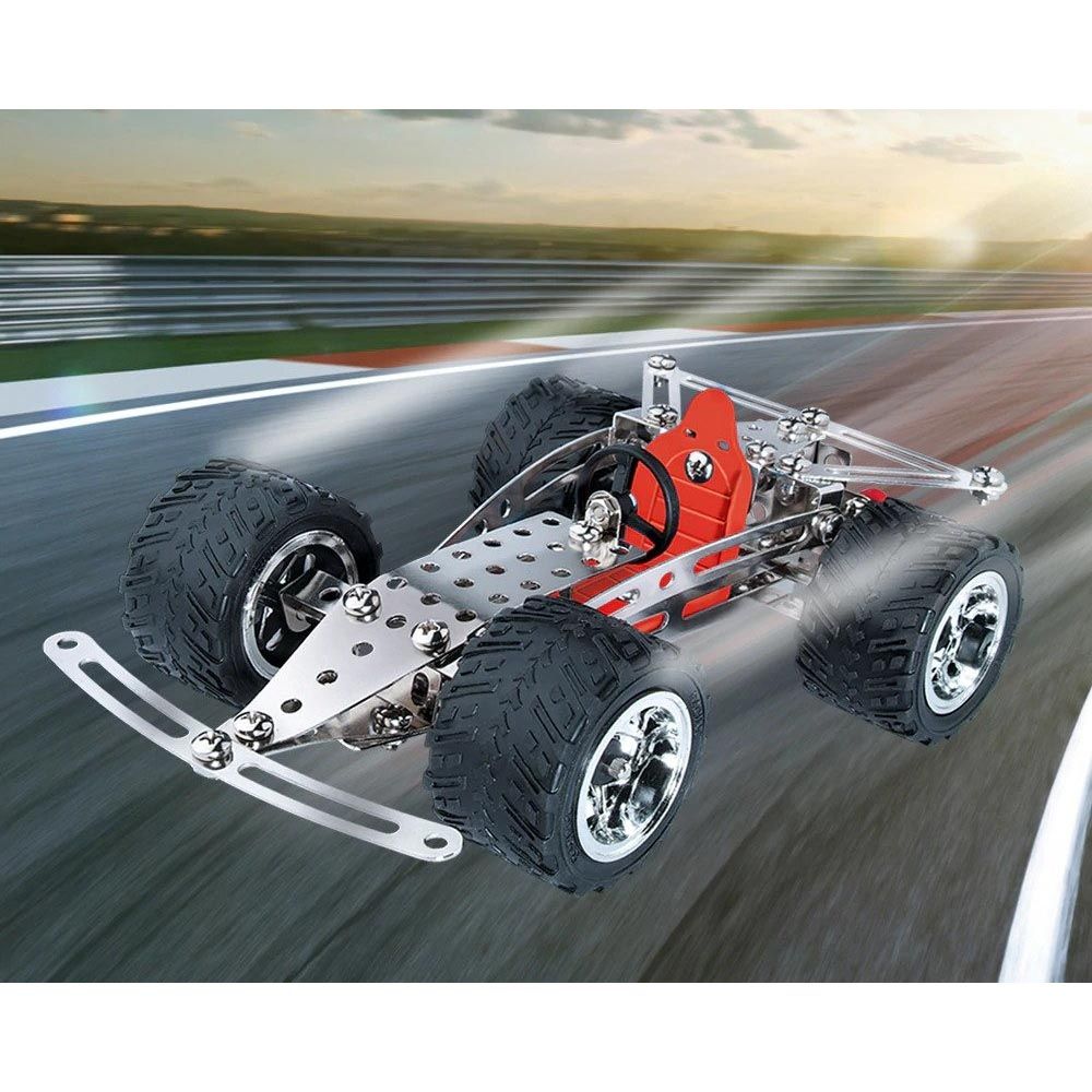 Eitech - 2-in-1 Racing Car / Quad Bike Junior Construction Metal Building Kit 180pcs