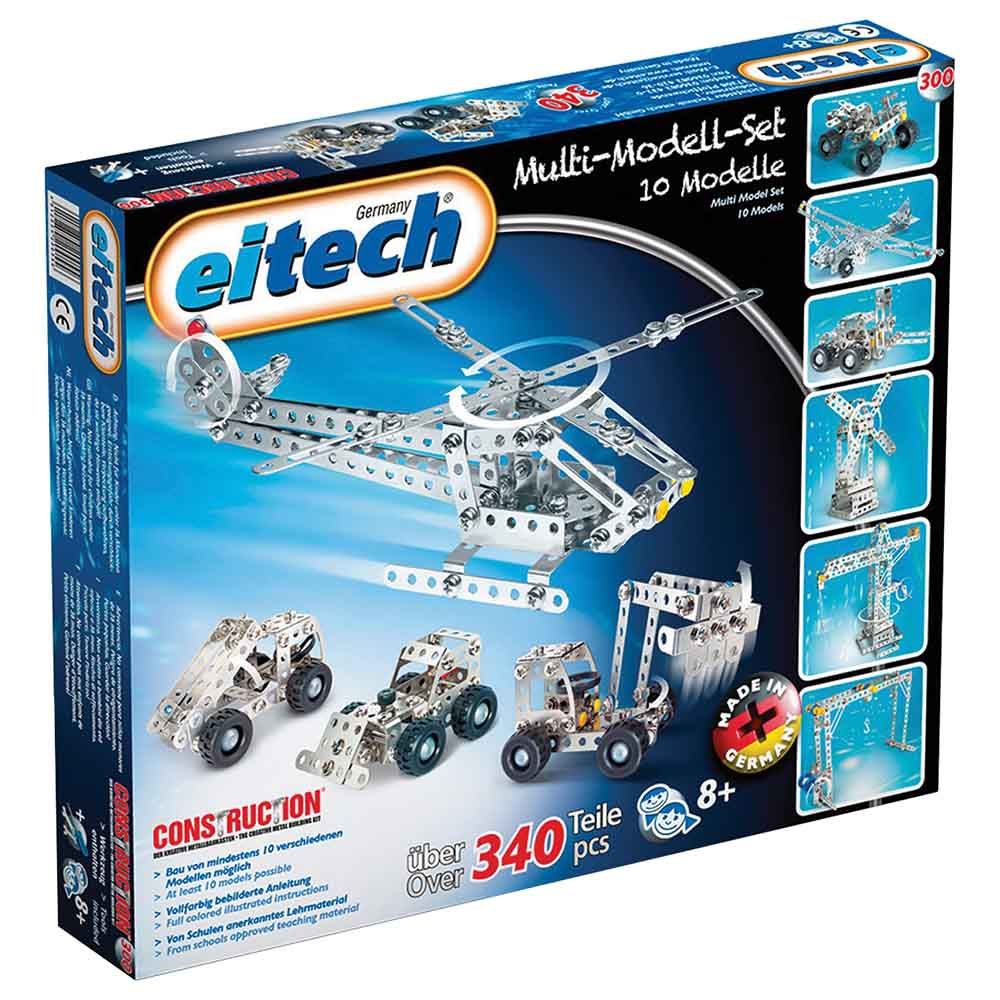 Eitech - 10-in-1 Multi-Model Classic Construction Metal Building Kit 340pcs