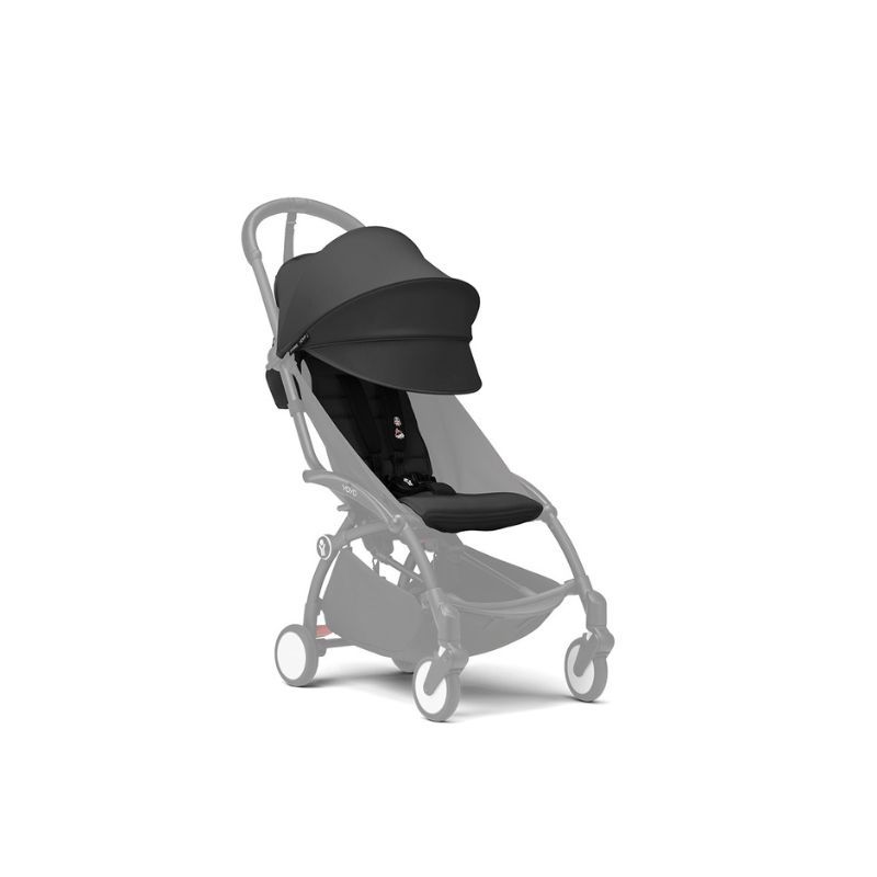 Stokke - Yoyo 3 Black Frame With Free 6+ Color Pack - Black