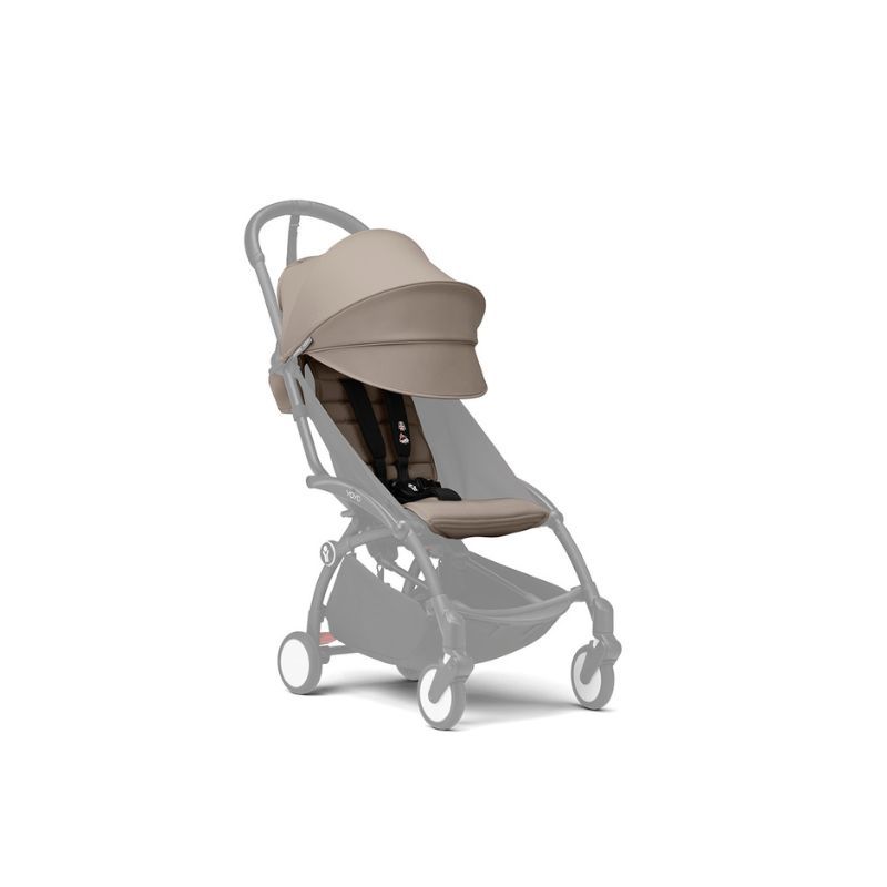 Stokke - Yoyo 3 Black Frame With Free 6+ Color Pack - Taupe