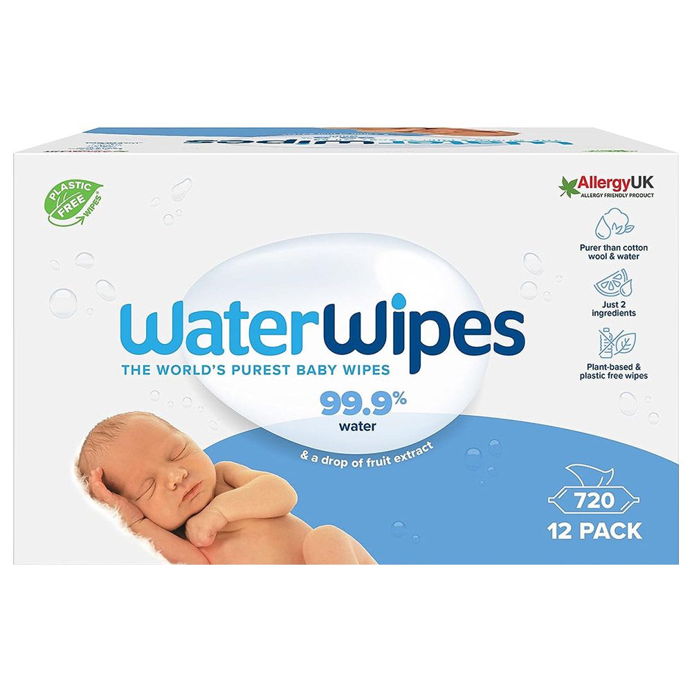 WaterWipes - Original Plastic Free Unscented Wet Wipes - 1440pcs