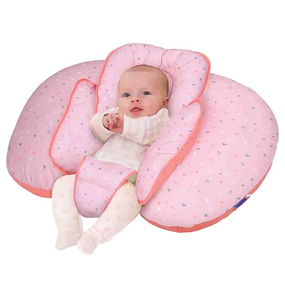 Clevamama - ClevaCushion Nursing Pillow & Baby Nest - Coral