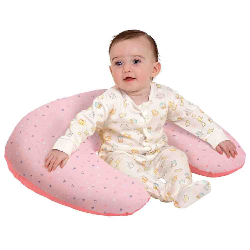 Clevamama - ClevaCushion Nursing Pillow & Baby Nest - Coral