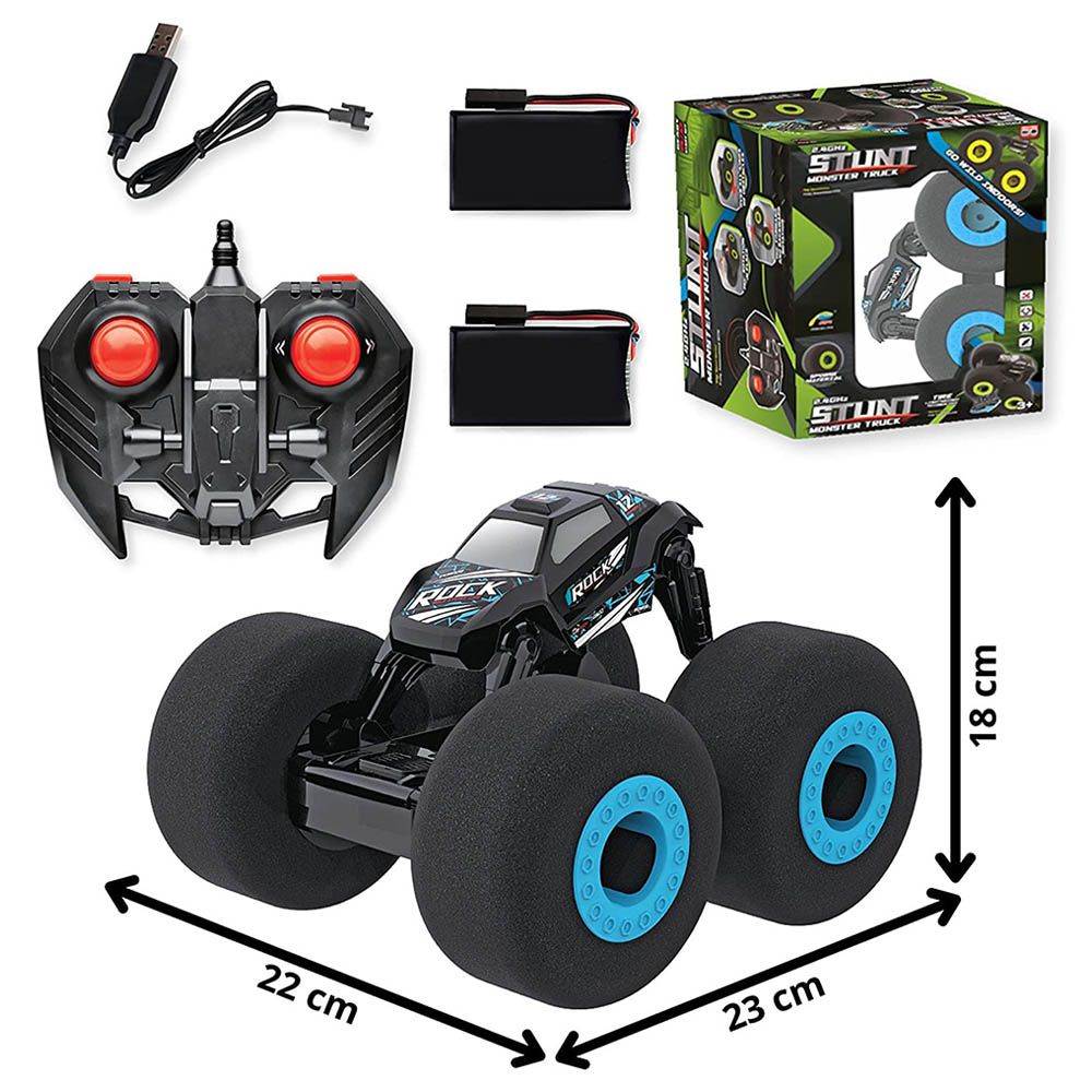 Fitto - Remote Control Stunt Car - Black