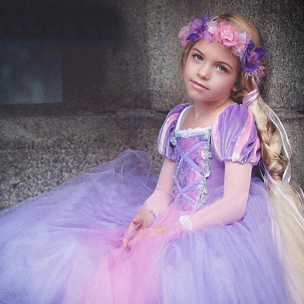 Fitto - Princess Rapunzel Costume w/ Accessories - Purple