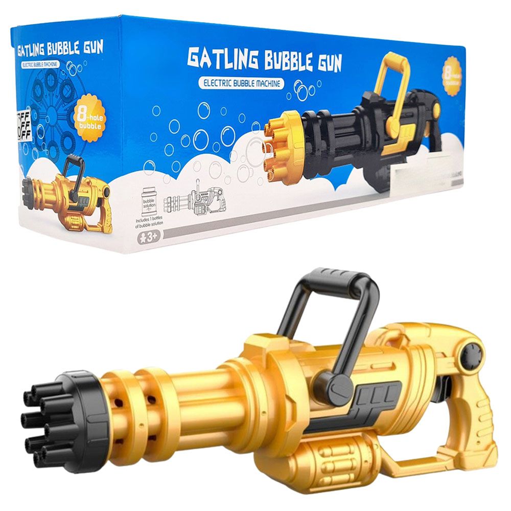 Fitto - Blower Cyclone Bubble Gun w/ 8 Holes - Gold