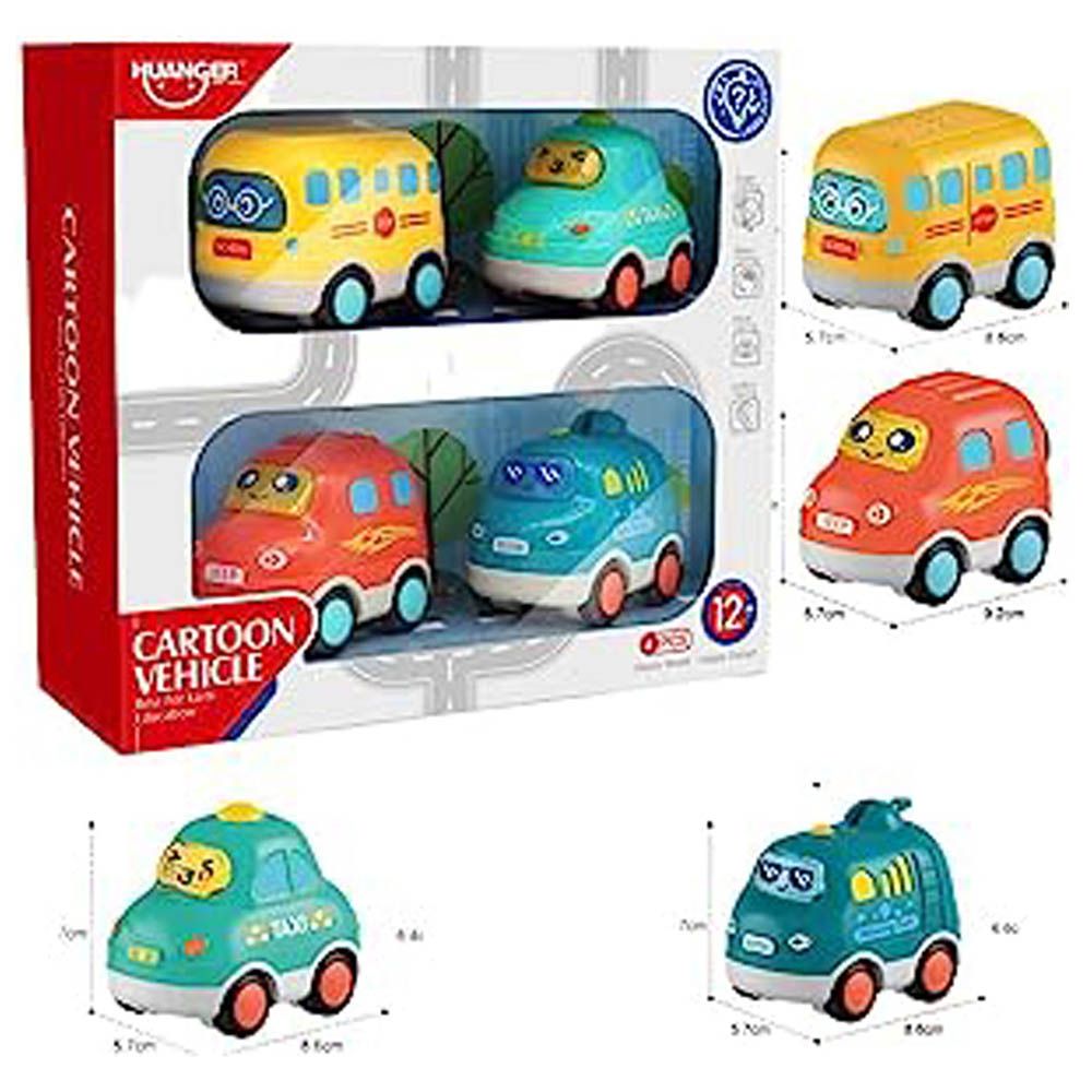 Fitto - Pull Back Cars - 4pcs