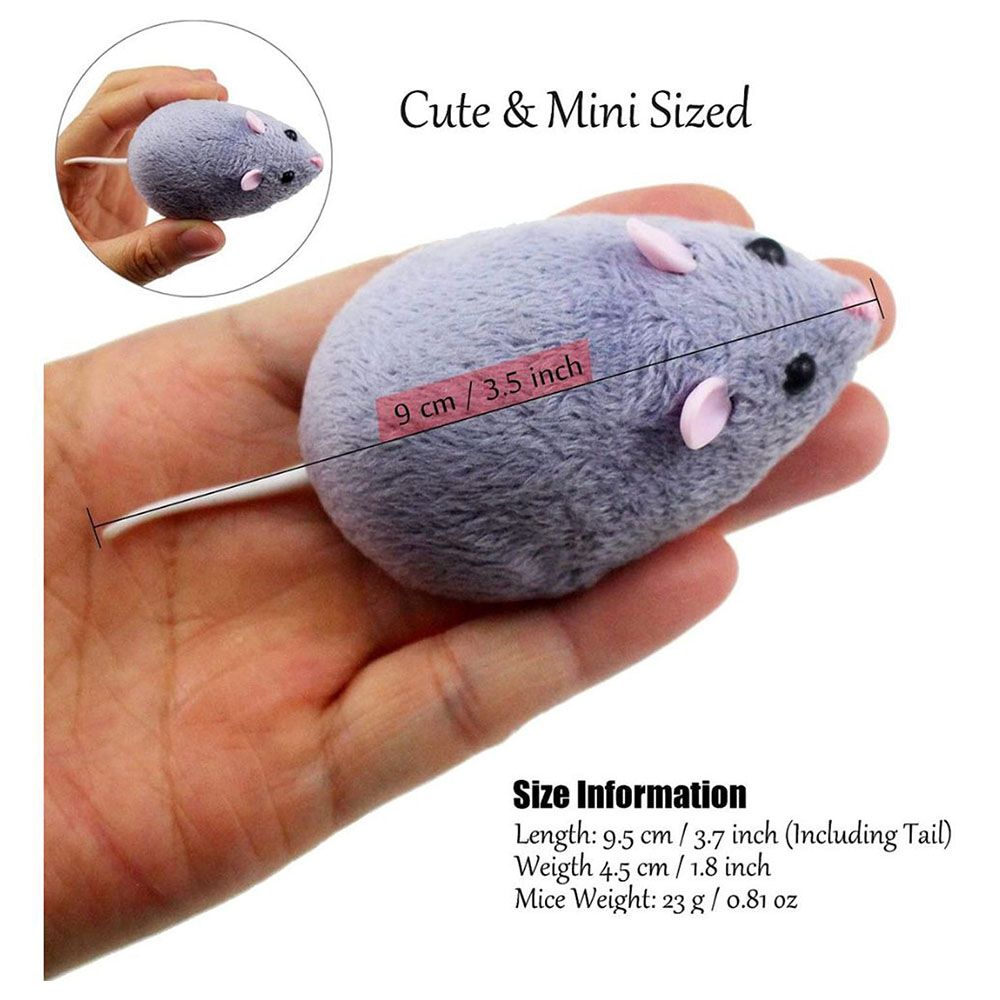 Fitto - Remote Control Electronic Mouse Toy - Grey