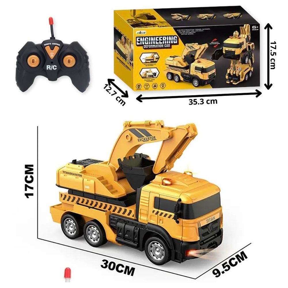 Fitto - Remote Control Excavator Toy Truck