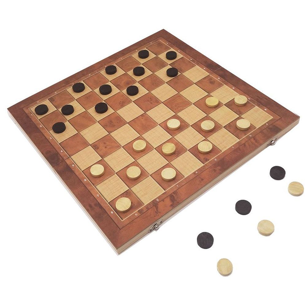 Fitto - 3-In-1 Wooden Classic Chess Set - 39cm