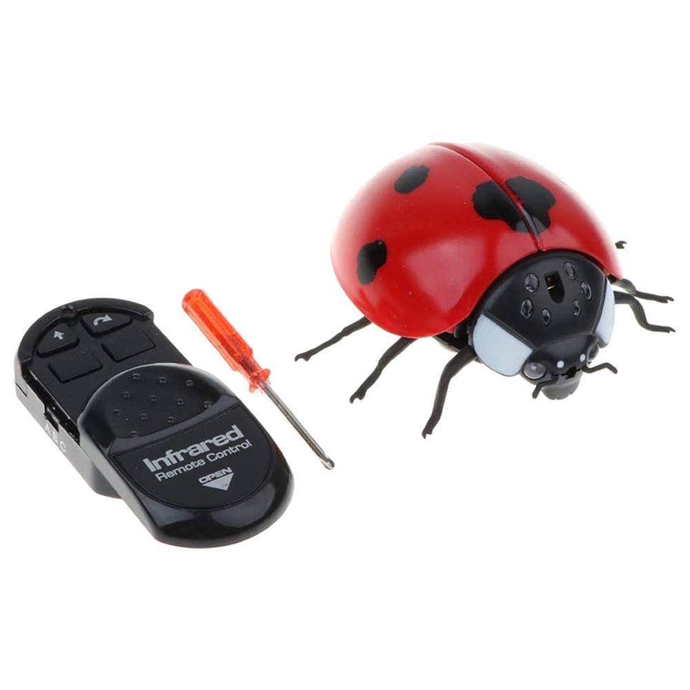 Fitto - Remote Control Wall Climbing Ladybug Toy - Red