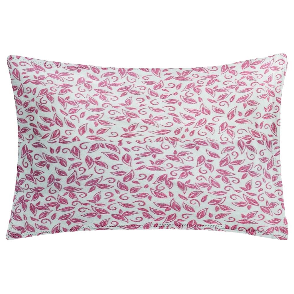 The Baby Atelier - Organic Baby Pillow Cover w/ Fillers - Red Flower