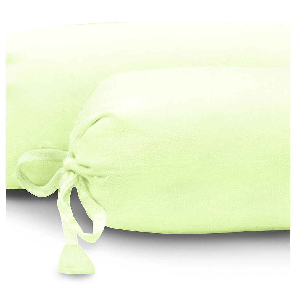 The Baby Atelier - Baby Bolster Cover Set w/ Fillers - Lime Green