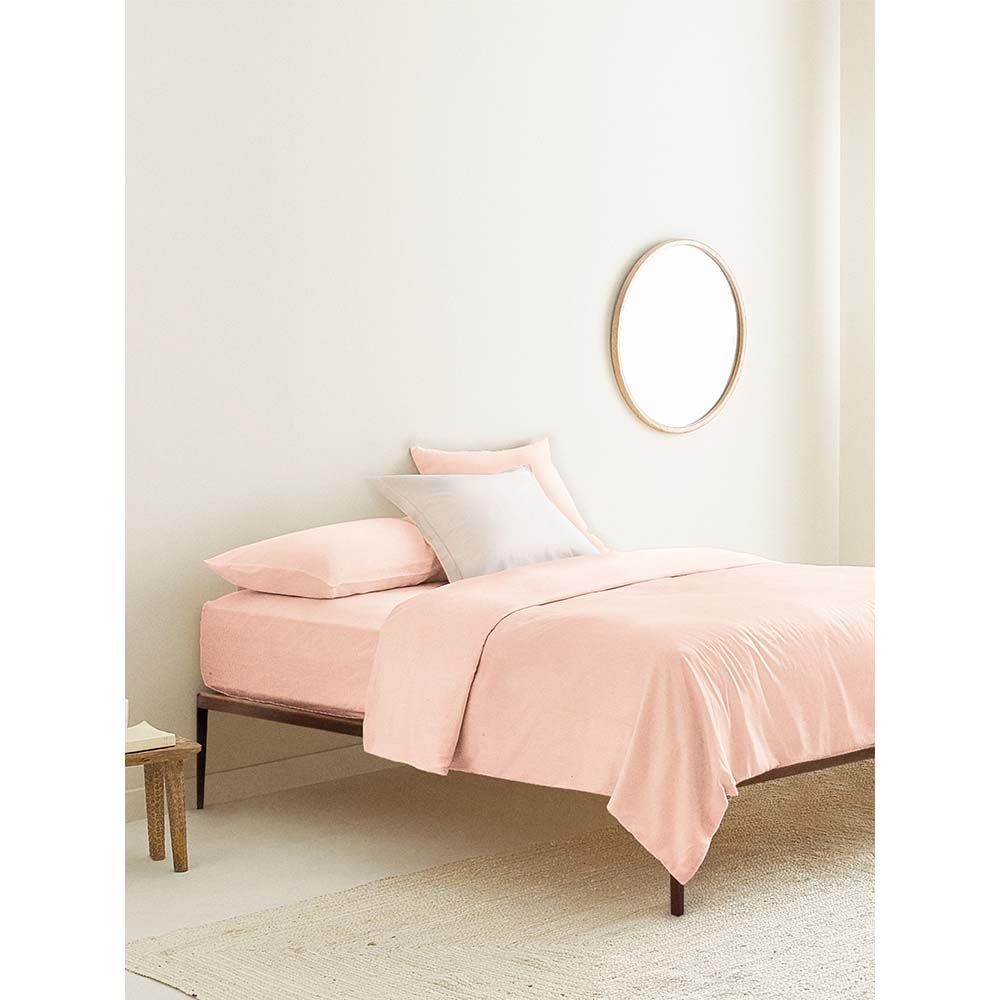 The Baby Atelier - Queen Duvet Cover - Neutral Pink