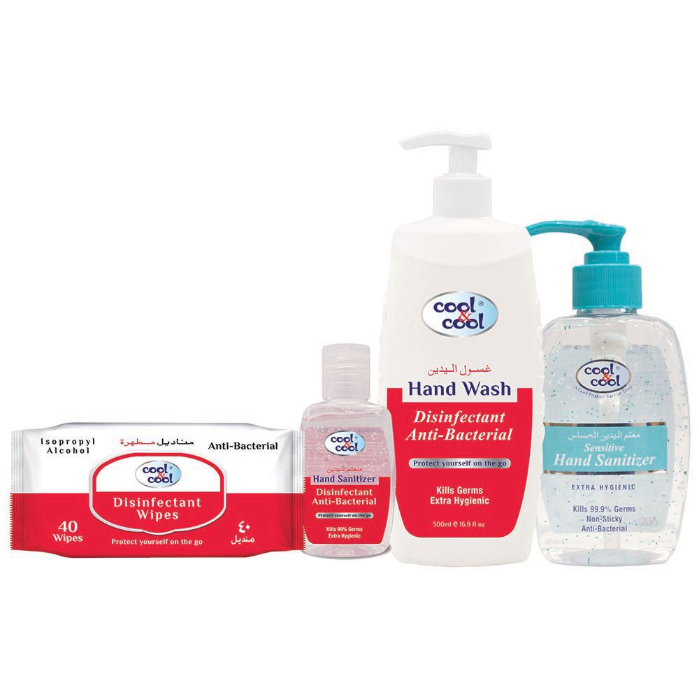 Cool & Cool Disinfectant & Anti-Bacterial Hygiene Pack of 4