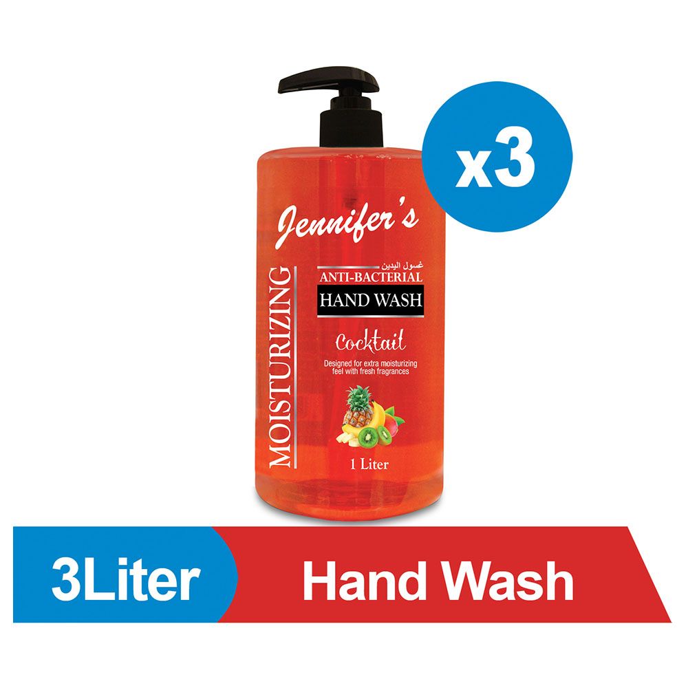 Jennifer's Hand Wash 1L Cocktail x3 3L