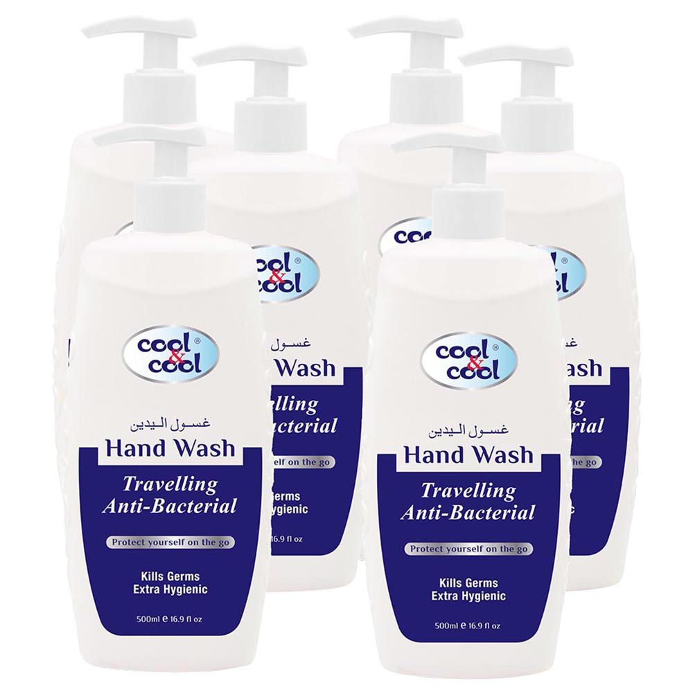 Cool & Cool - Anti-Bacterial Hand Wash Travelling 500ml x6